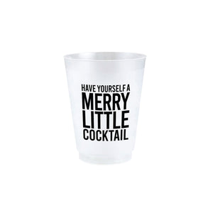 Have Yourself A Merry Little Cocktail Frosted Cups 8ct | The Party Darling