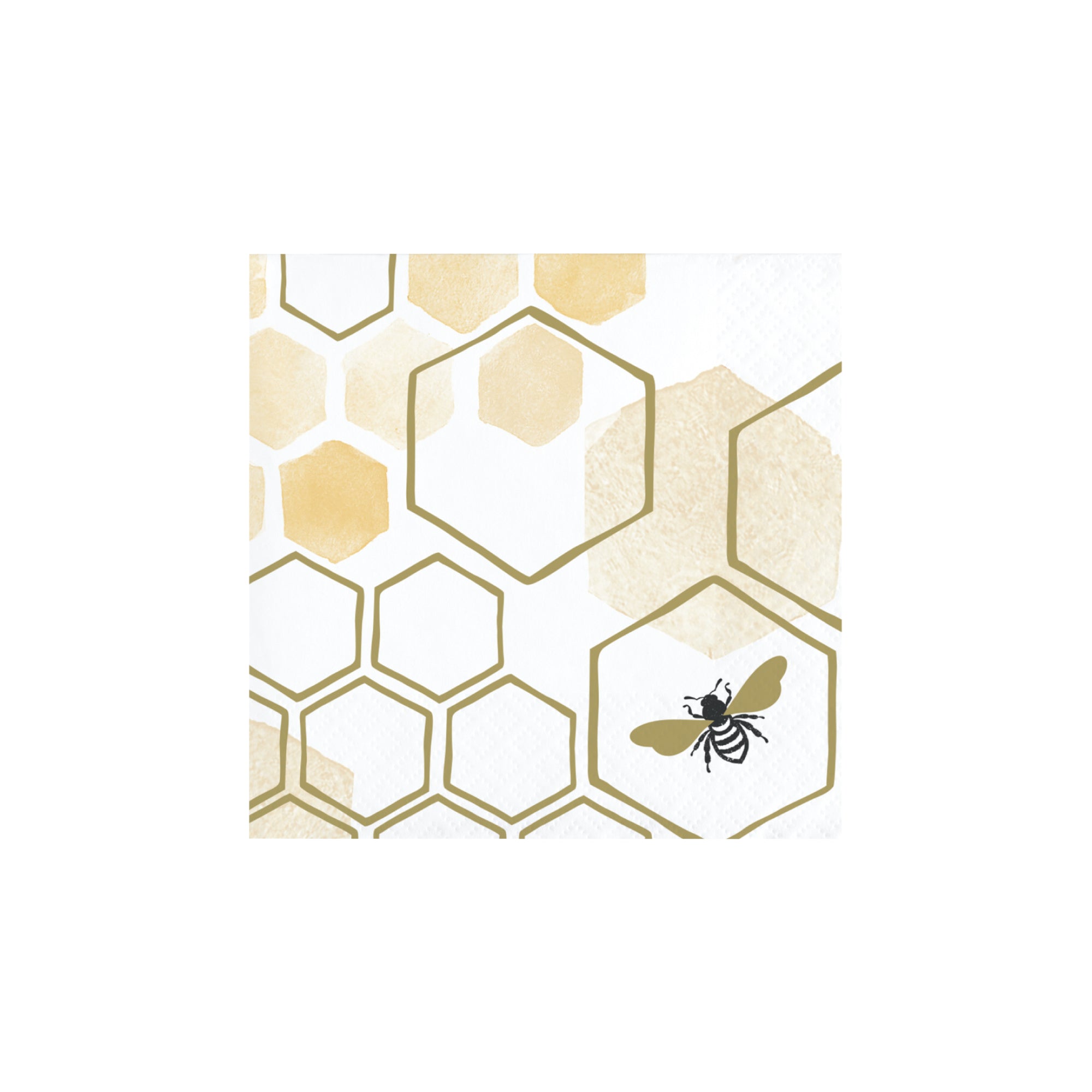 Gold Honeycomb Bee Dessert Napkins 16ct | The Party Darling