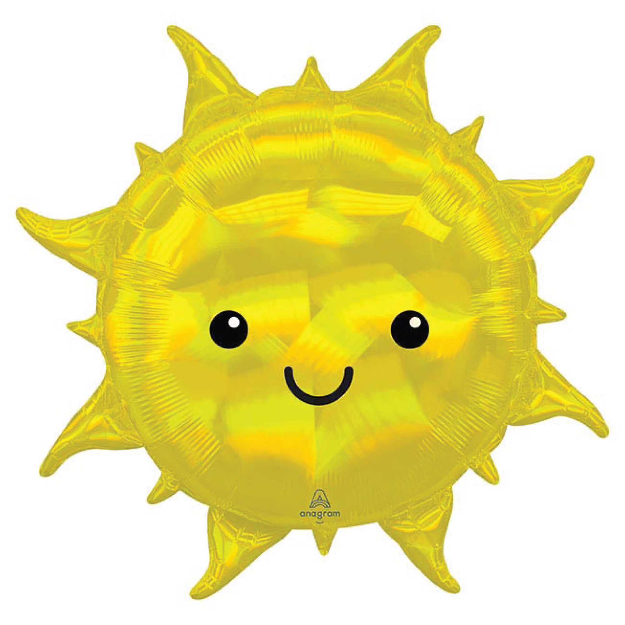 Smiling Iridescent Sun Balloon 27" | The Party Darling