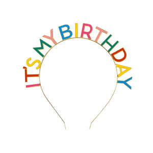 Multicolor It's My Birthday Headband | The Party Darling