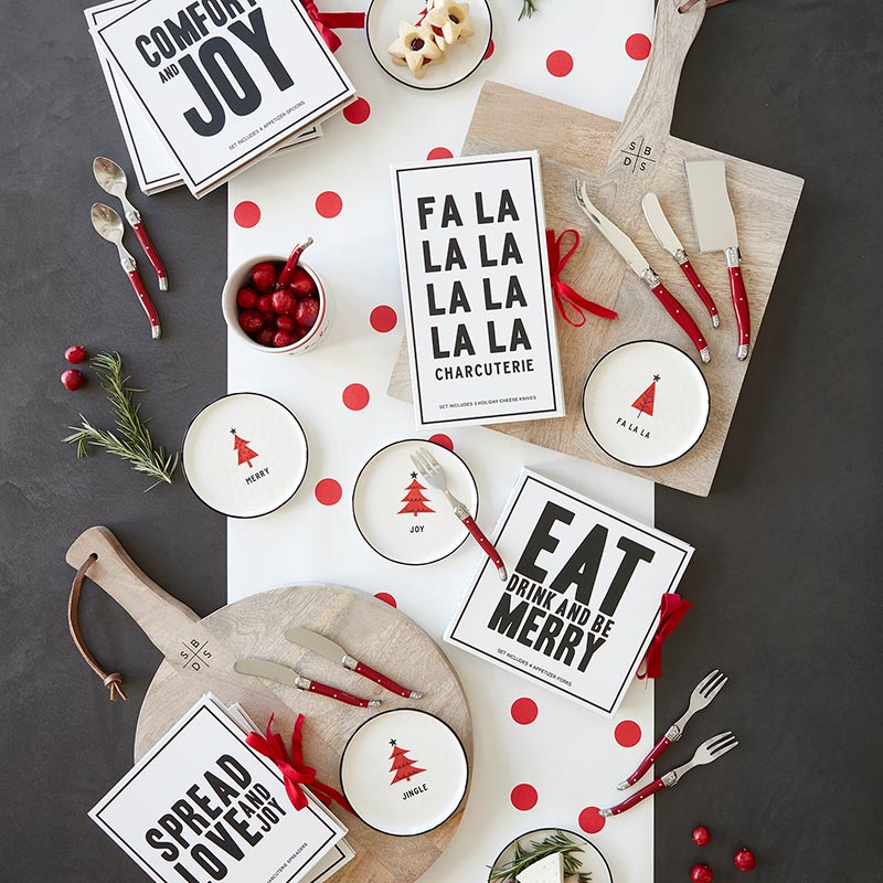 White & Red Polka Dot Paper Table Runner 4ft Christmas Table