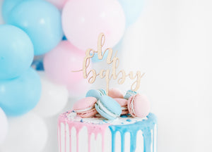 Oh Baby Shower Cake Topper Gender Reveal