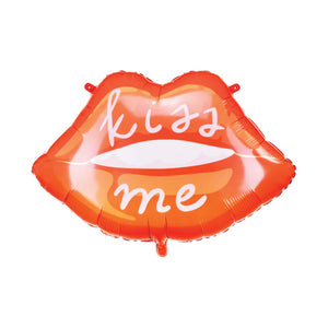 Red Kiss Me Lips Foil Balloon 29in | The Party Darling