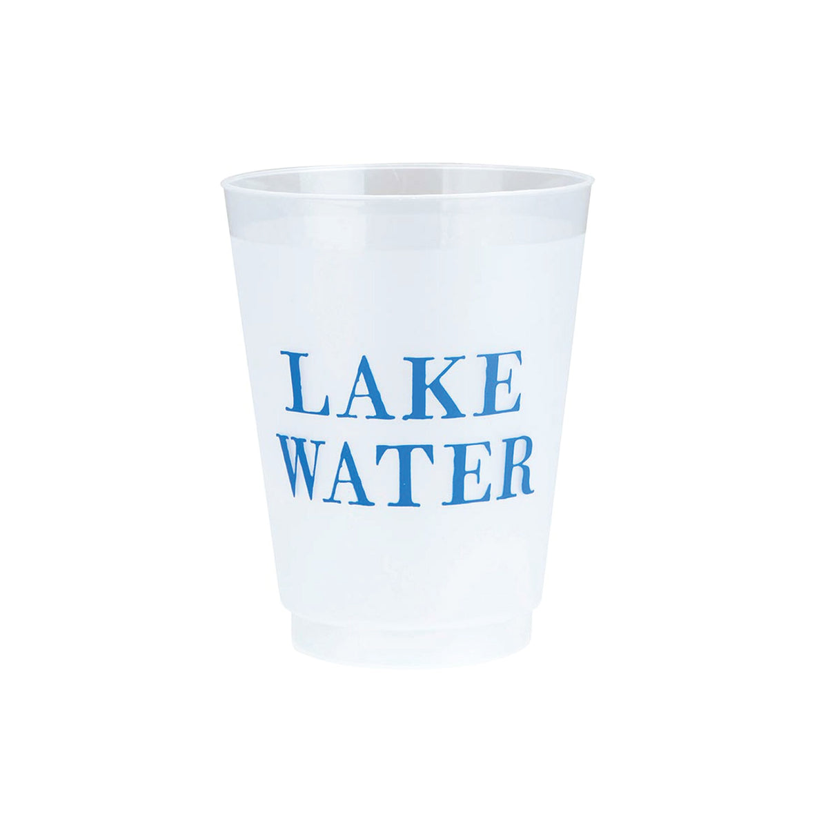 Lake Water Frosted Plastic Cups 8ct | The Party Darling