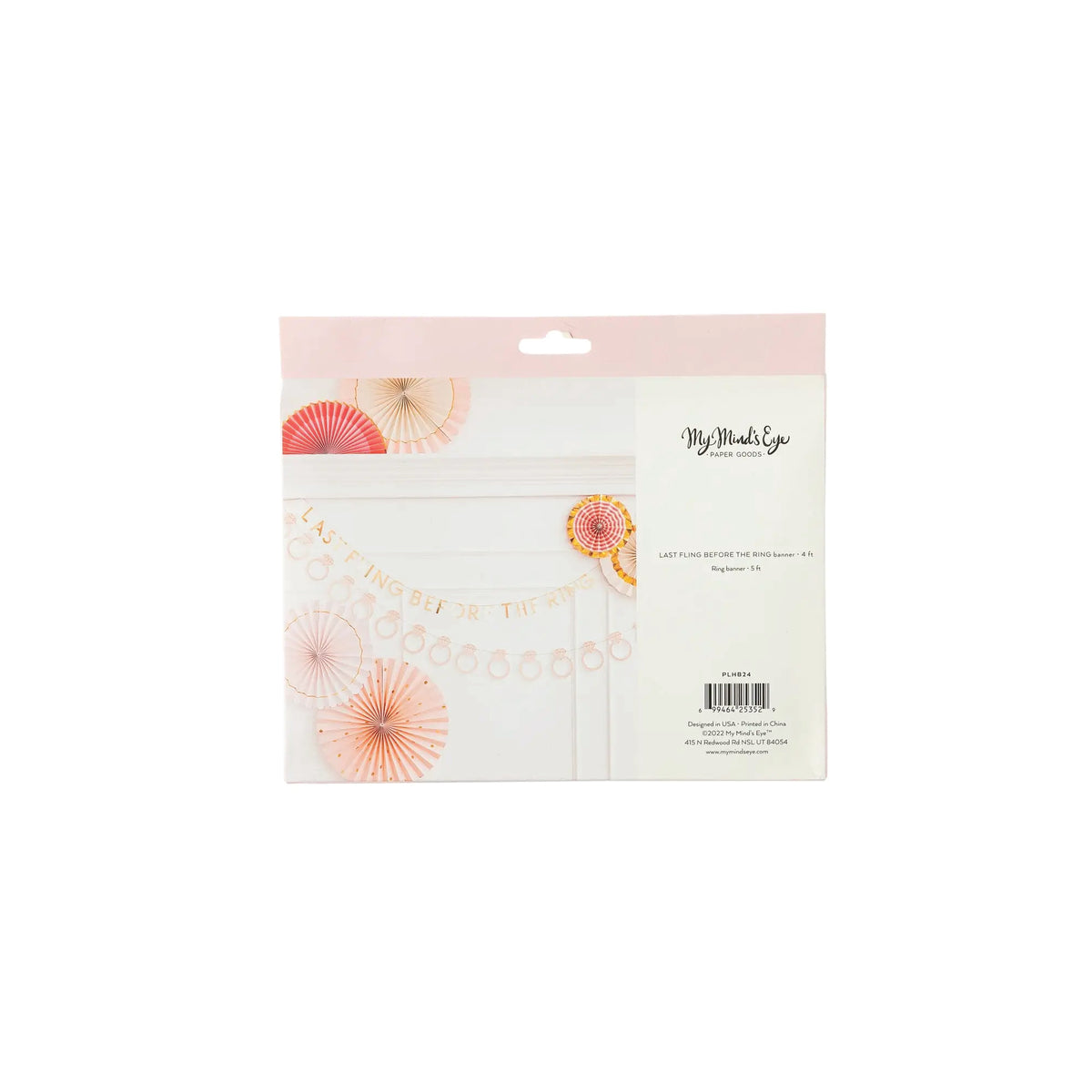 Last Fling Before The Ring Banner Set Back of Package