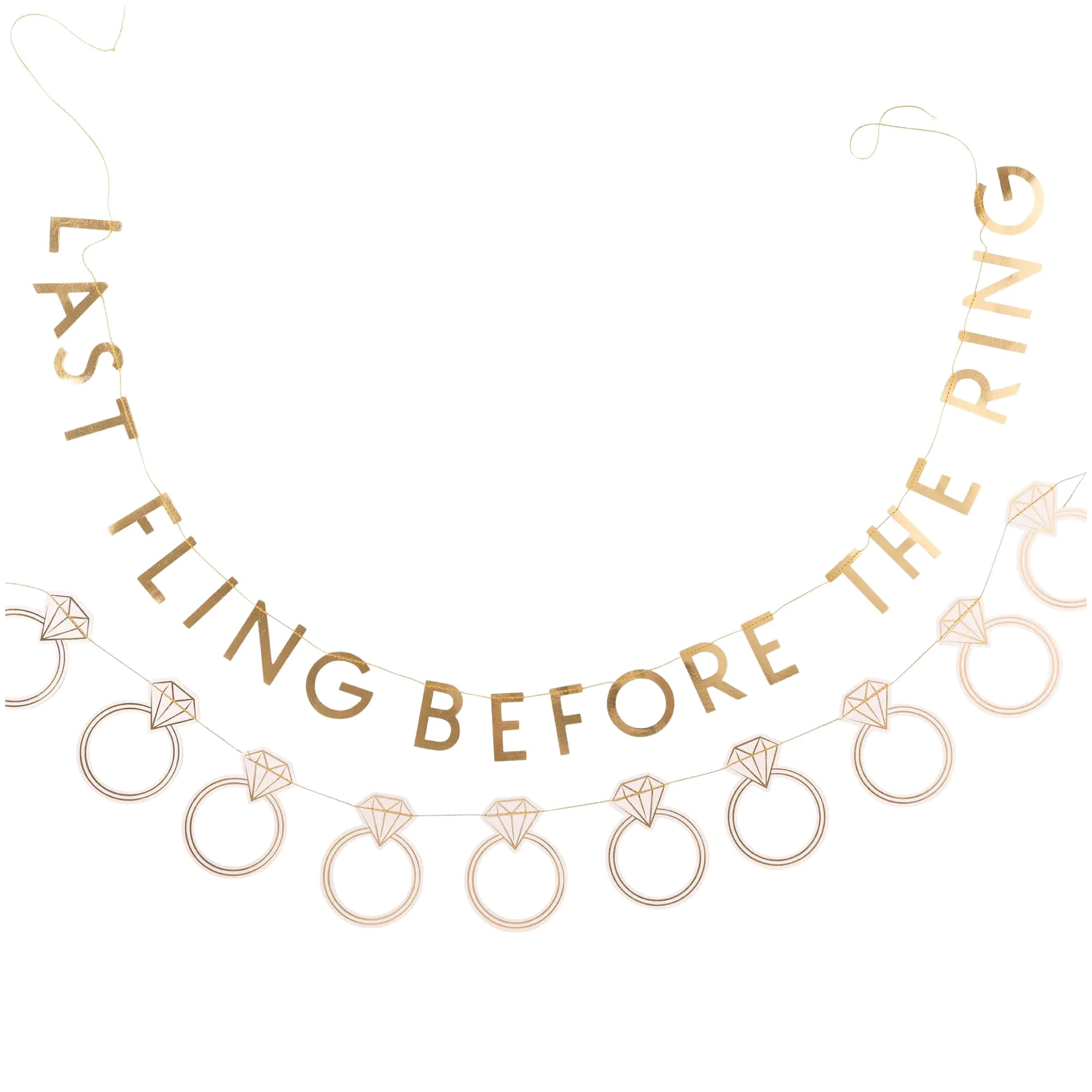 Last Fling Before The Ring Banner Set | The Party Darling