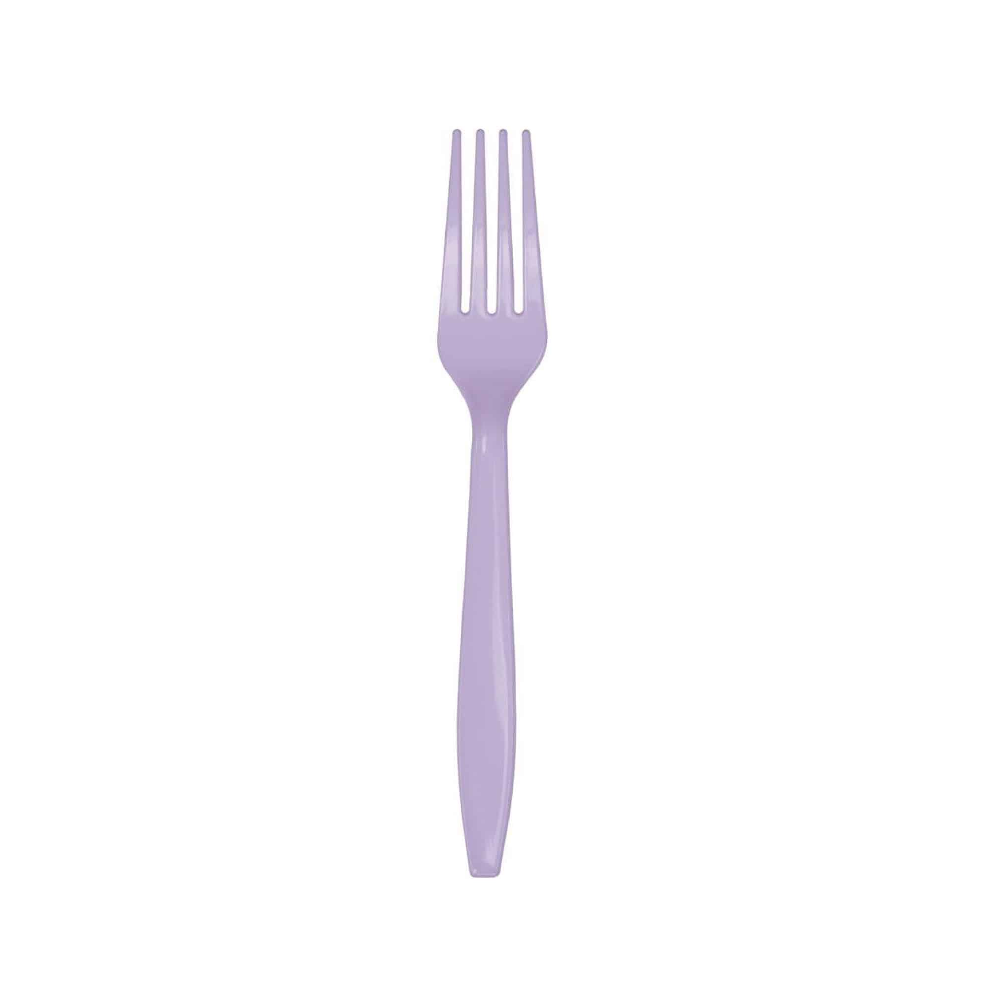 Lavender Plastic Forks 24ct | The Party Darling