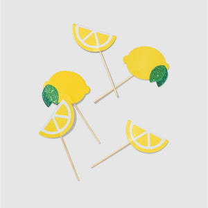 Lemon Cupcake Toppers | The Party Darling