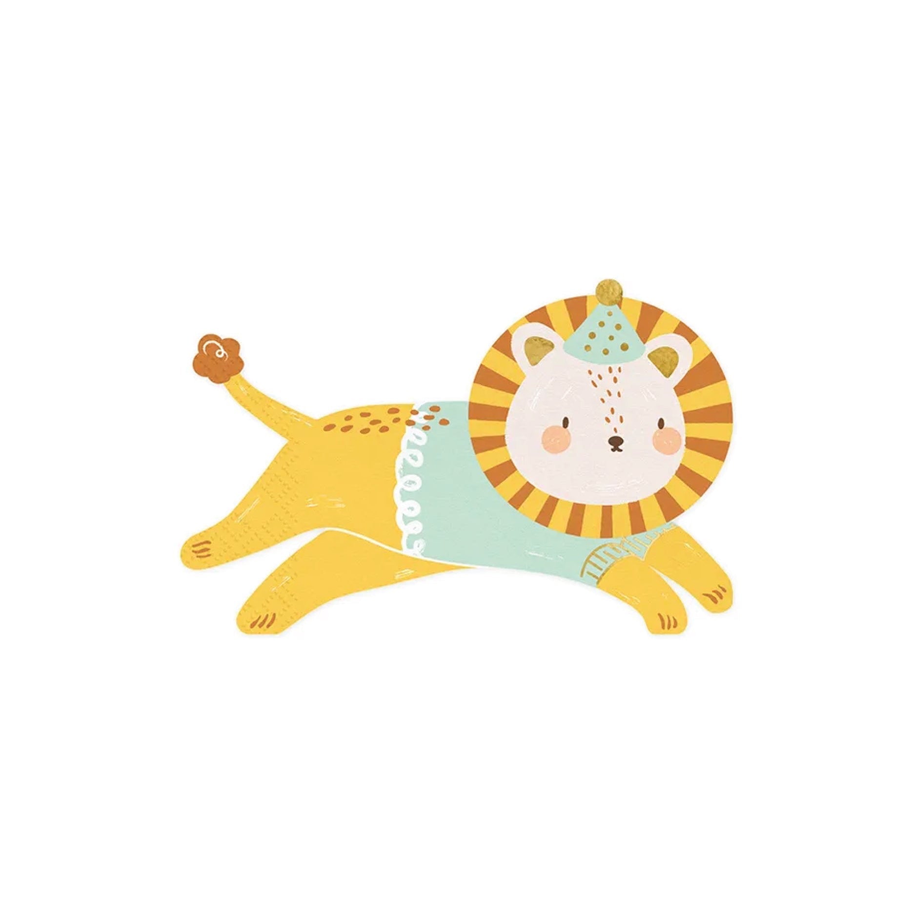 Leo the Lion Dessert Napkins 20ct | The Party Darling