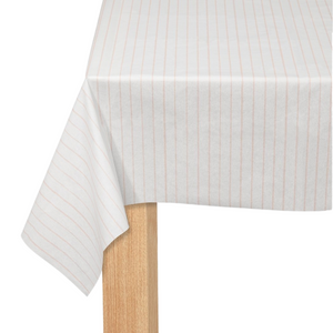 Light Pink Pinstripe Paper Table Cover 8ft x4.5ft | The Party Darling