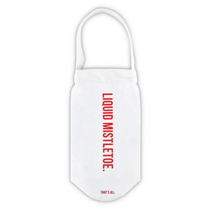 Liquid Mistletoe Canvas Wine Bottle Bag | The Party Darling