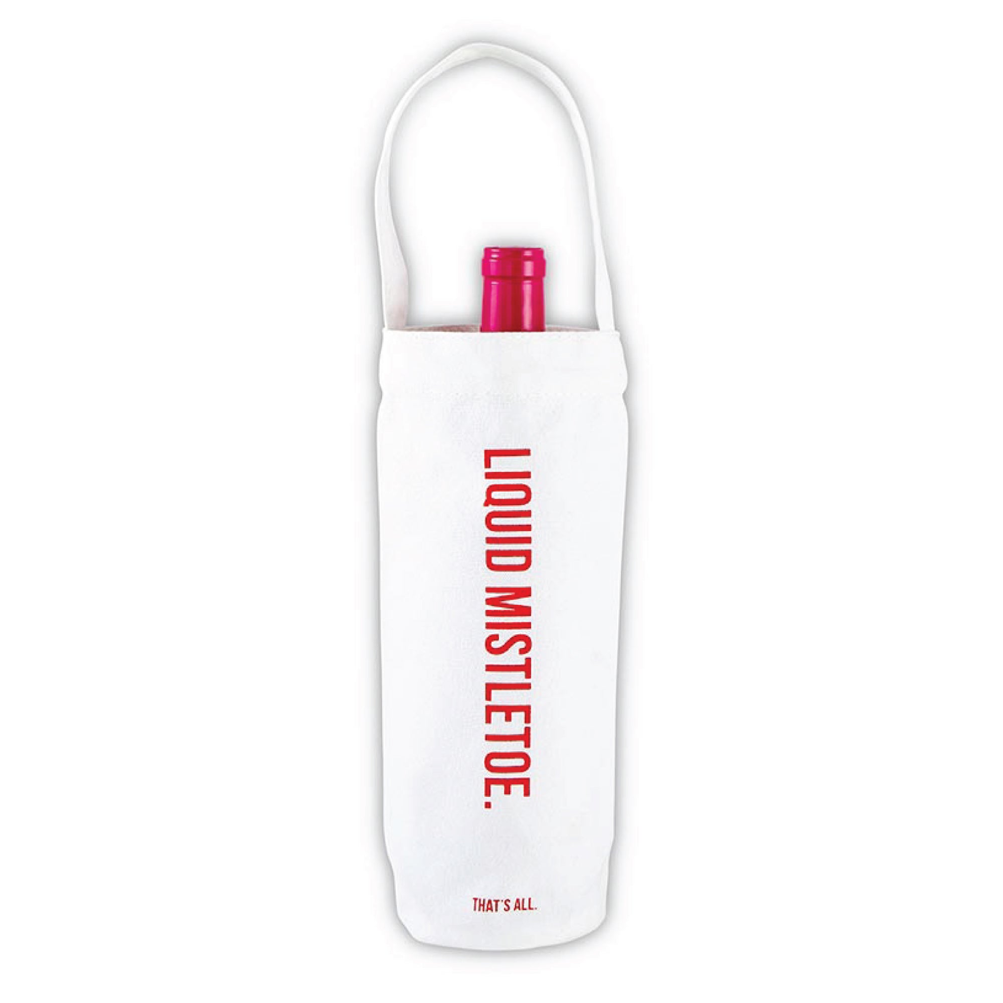 Liquid Mistletoe Canvas Wine Bottle Bag | The Party Darling