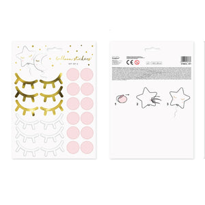 Little Star Party Balloon Stickers Set of 12 Instructions