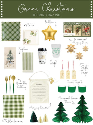 Green Gingham Paper Table Runner | The Party Darling