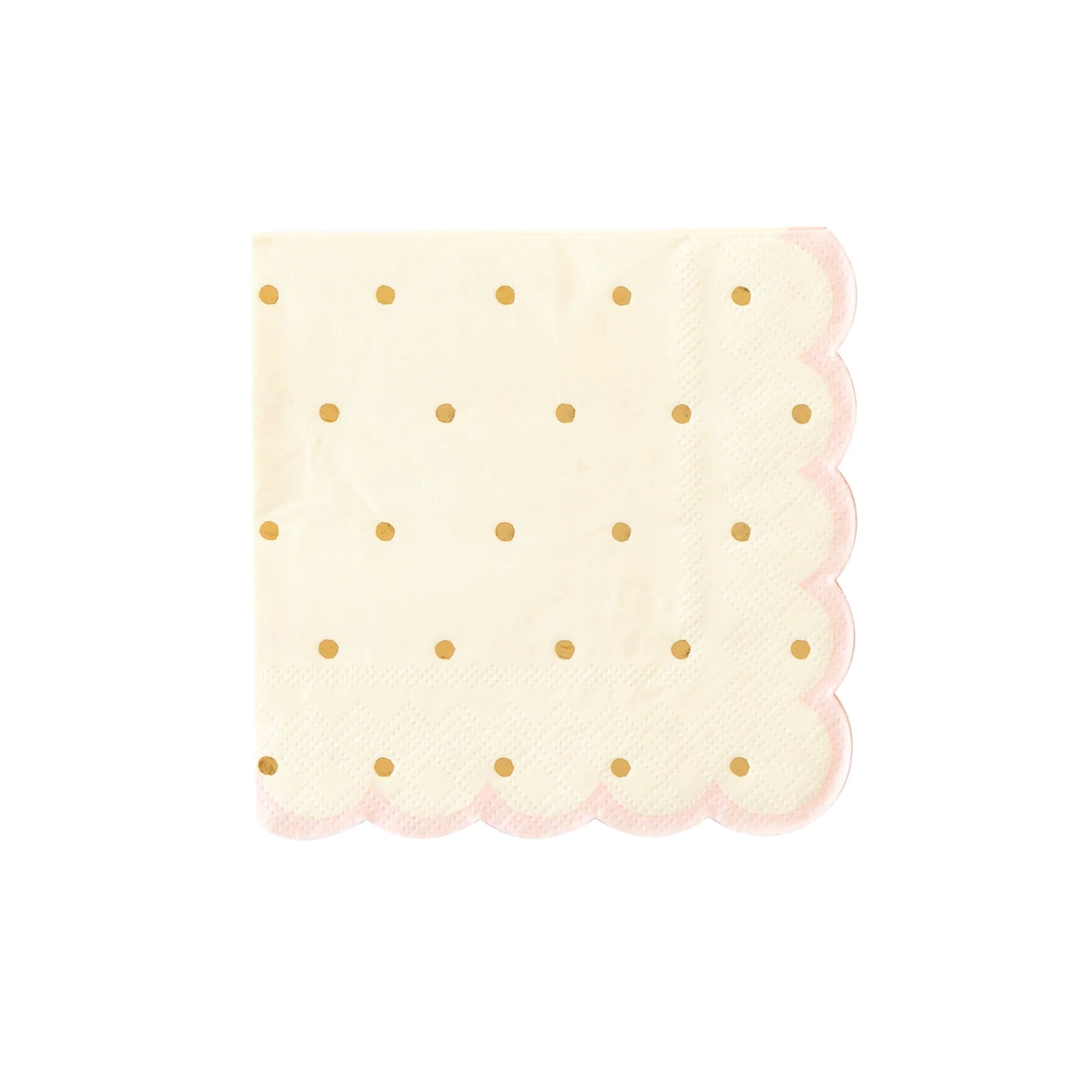 Gold Polka Dot Princess Dessert Napkins 18ct | The Party Darling