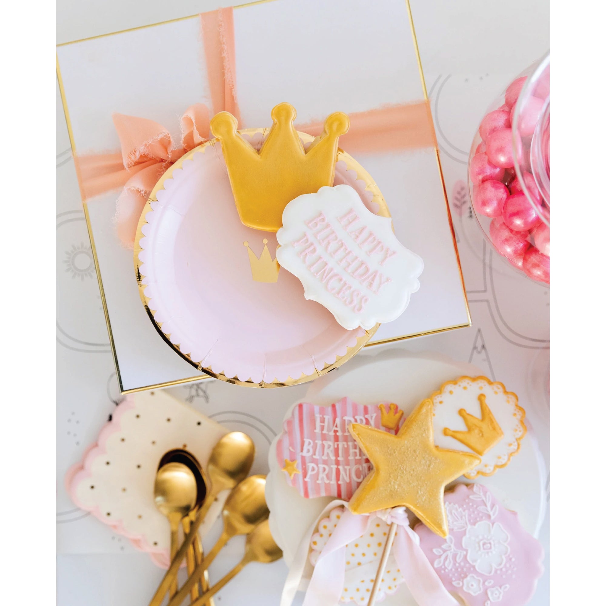 Magical Princess Crown Dessert Plates 8ct | The Party Darling
