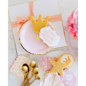 Magical Princess Crown Dessert Plates 8ct Tabletop