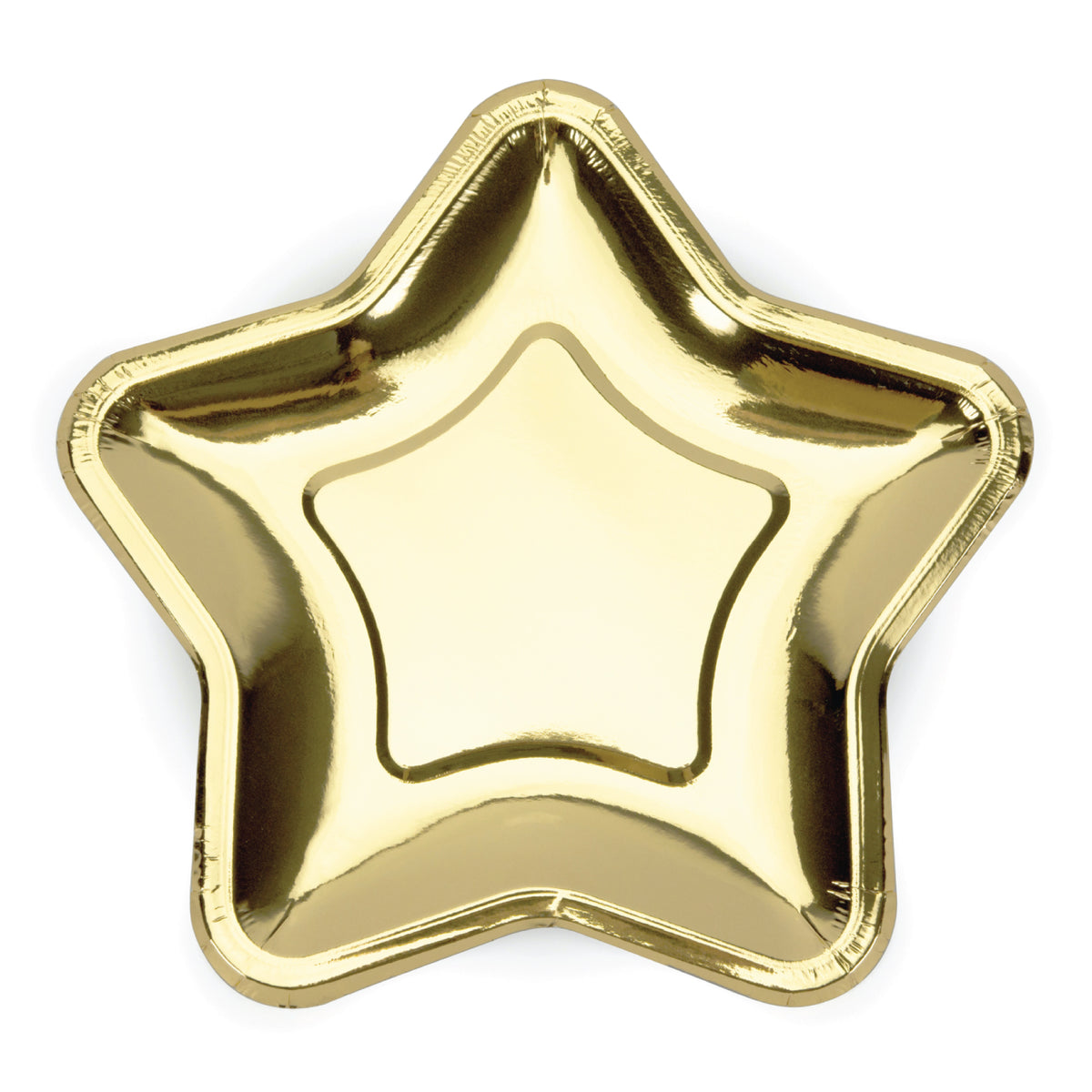 Metallic Gold Star Lunch Plates 6ct | The Party Darling