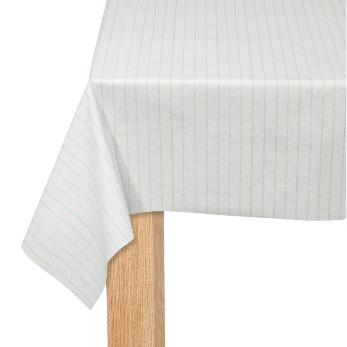 Mint Green Pinstripe Paper Table Cover 8ft x4.5ft | The Party Darling