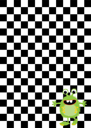 Little Monster Birthday Party Invitation Back | The Party Darling