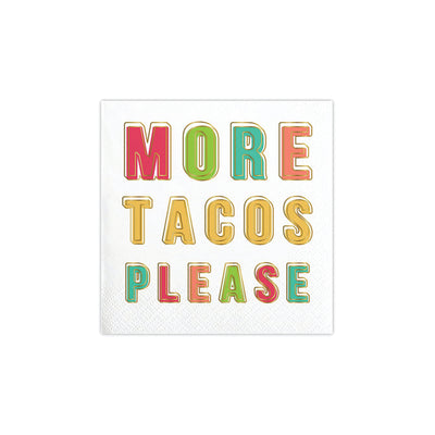 More Tacos Please Dessert Napkins 20ct