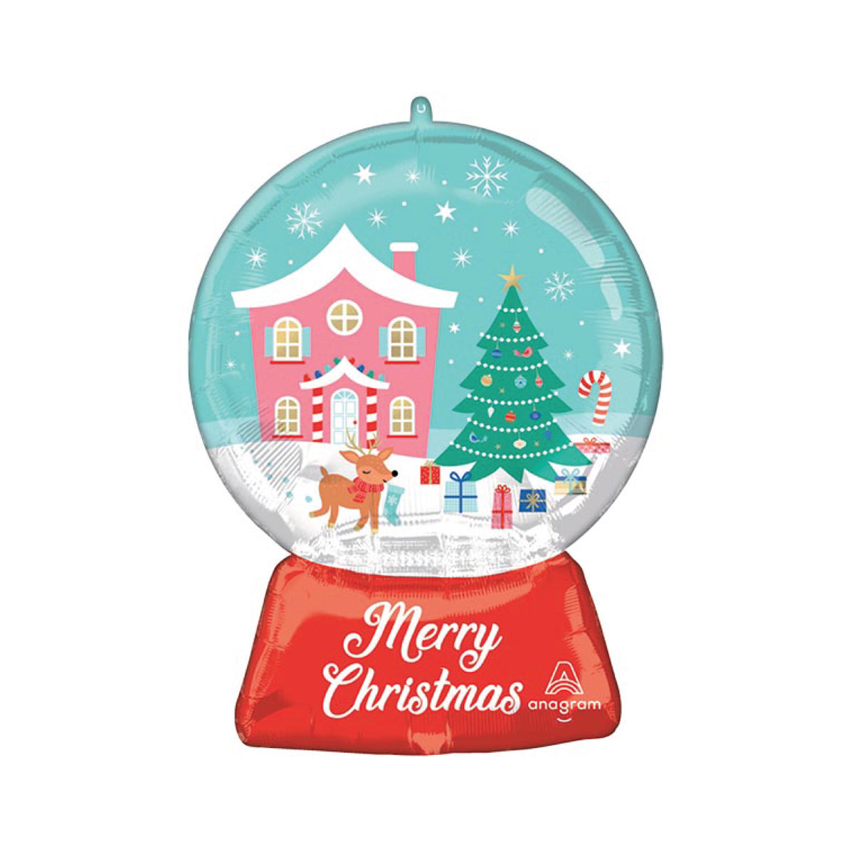Winter Wonderland Snow Globe Balloon 27in | The Party Darling