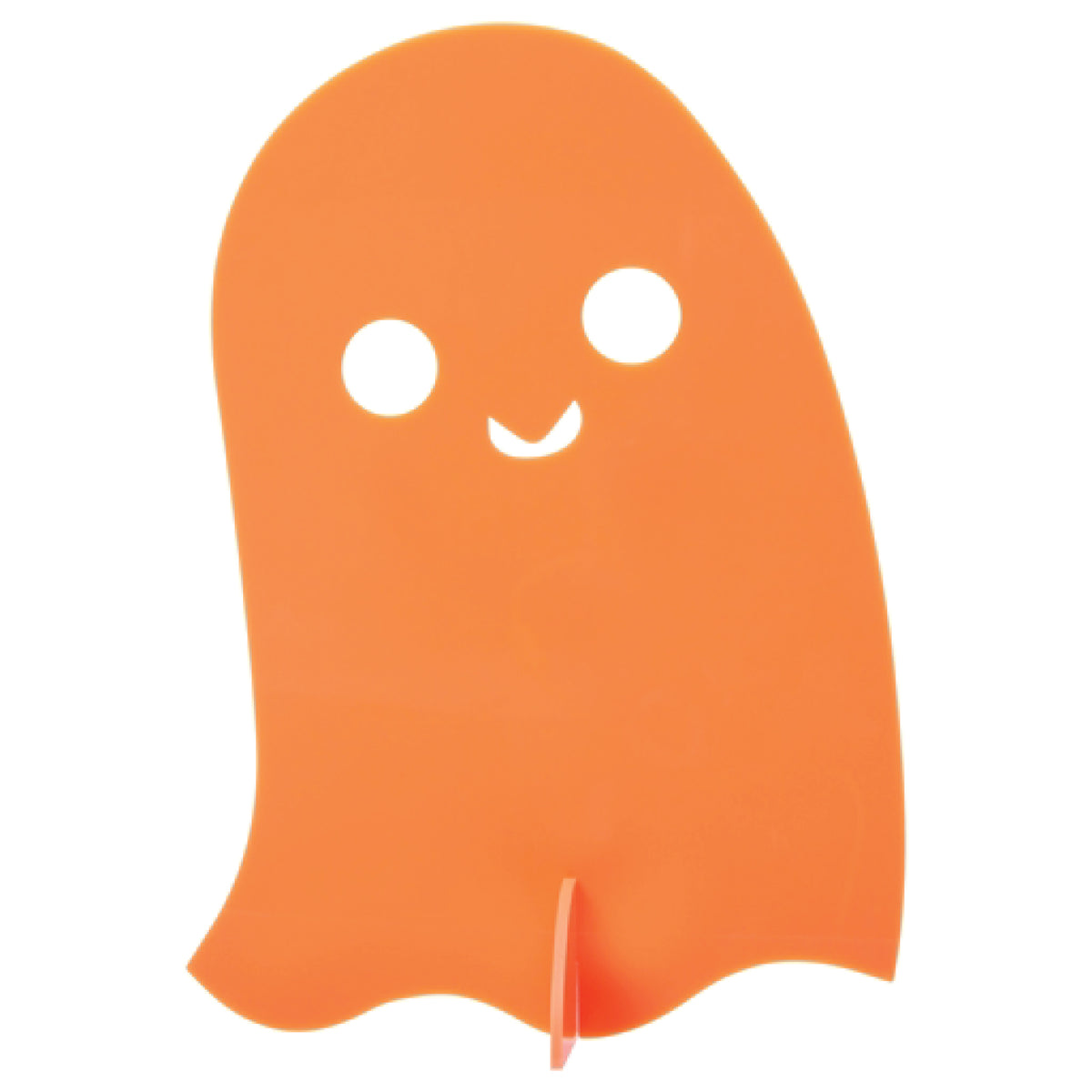 Orange Acrylic Ghost Decorations 3ct Orange