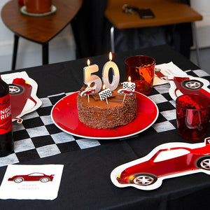 race car party table