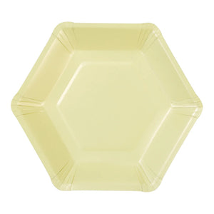 Pastel Hexagonal Dessert Plates 12ct | The Party Darling