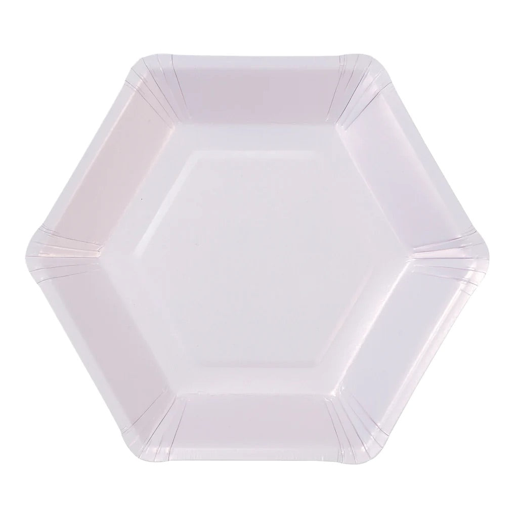 Pastel Hexagonal Dessert Plates 12ct | The Party Darling