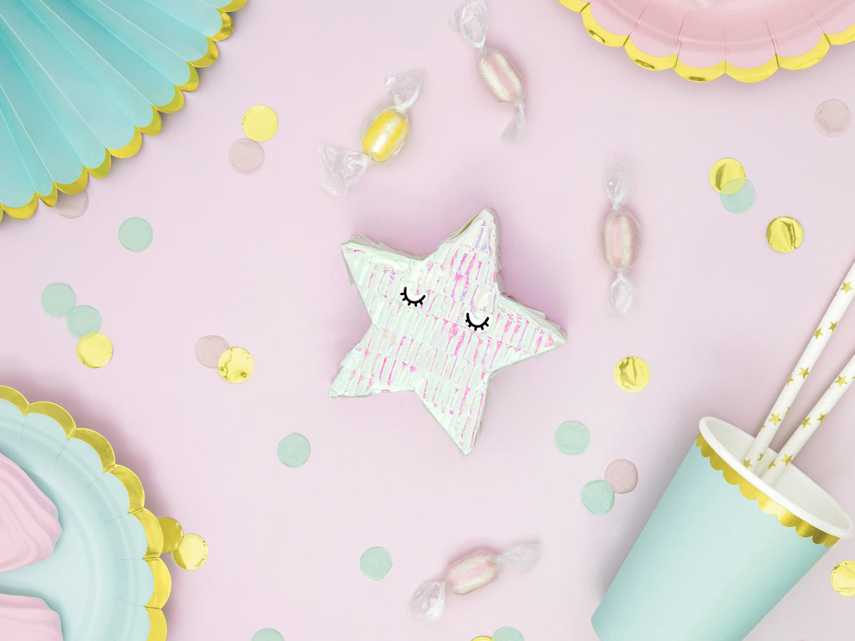 star piñata flat lay