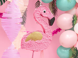 Flamingo hanging piñata