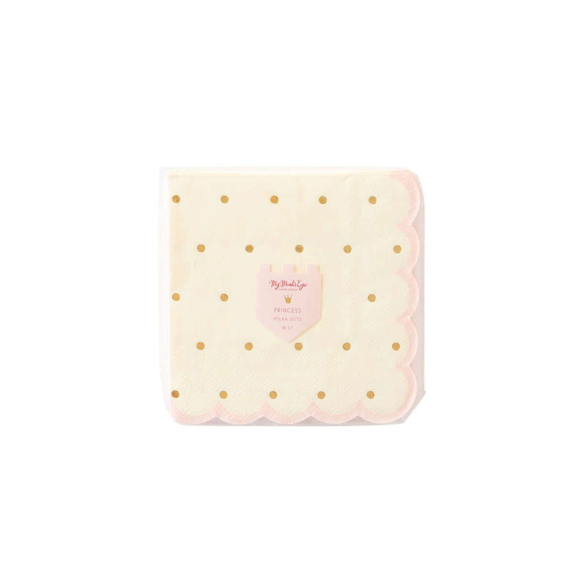 Magical Princess Scalloped Dessert Napkins 18ct Packaged