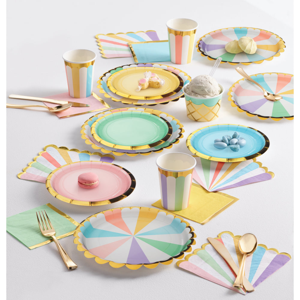 Pastel Striped Lunch Napkins 16ct - The Party Darling