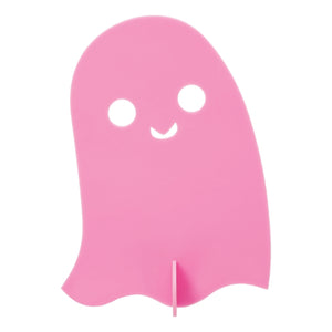 Pink Acrylic Ghost Decorations 3ct Hot Pink