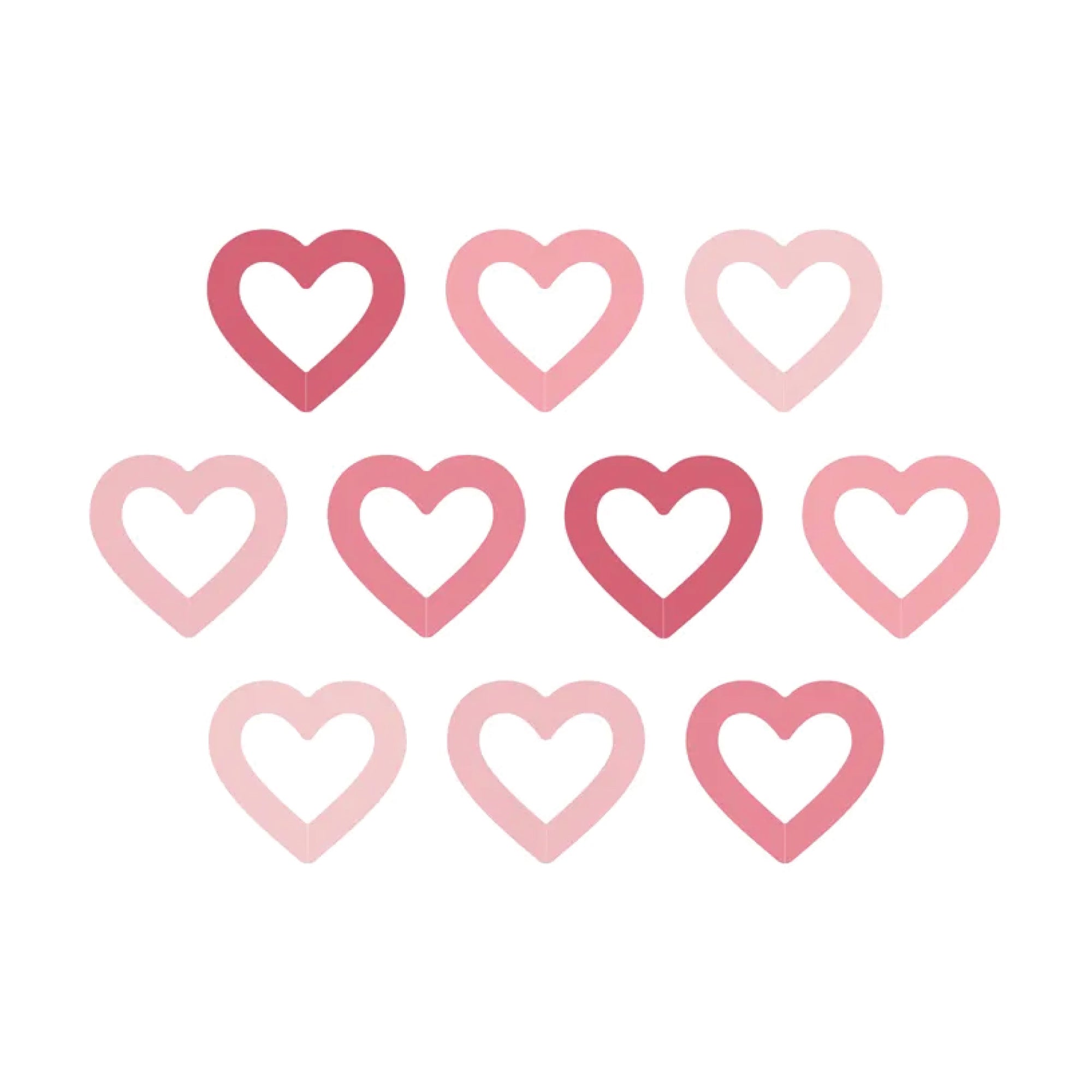 Pink Heart Drink Tags 10ct | The Party Darling