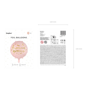 Pink Hocus Pocus Foil Balloon 18in Packaged