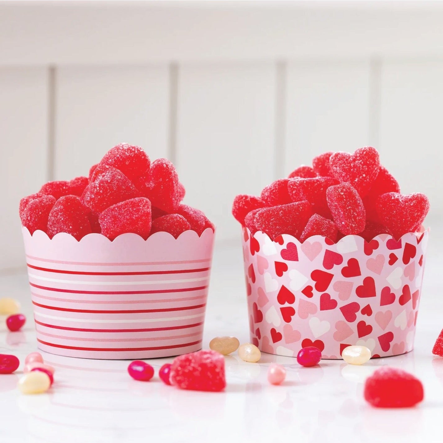 Pink Lots of Love Jumbo Food Cups 40ct | The Party Darling