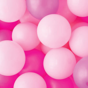 Pink Mini Latex Balloons 36ct Blown Up