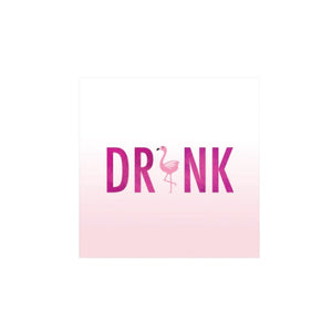 Pink Ombre Flamingo Drink Dessert Napkins 20ct | The Party Darling