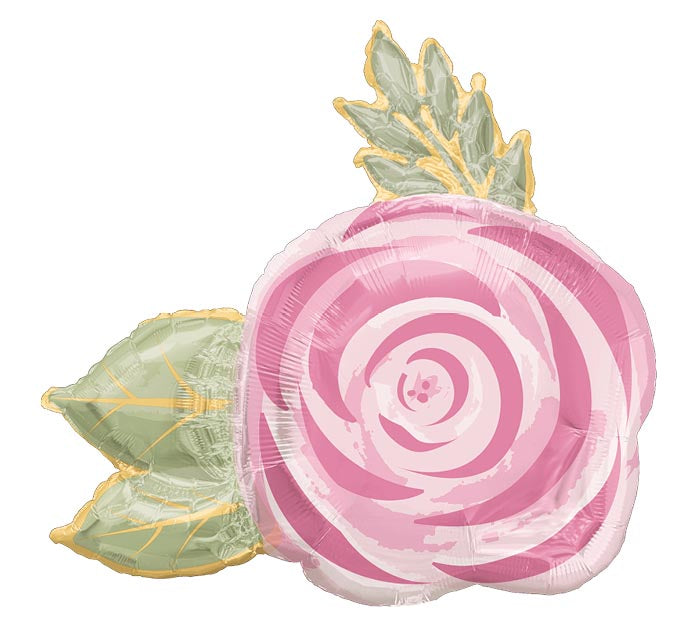 Pink Floral Foil Balloon 30in | The Party Darling