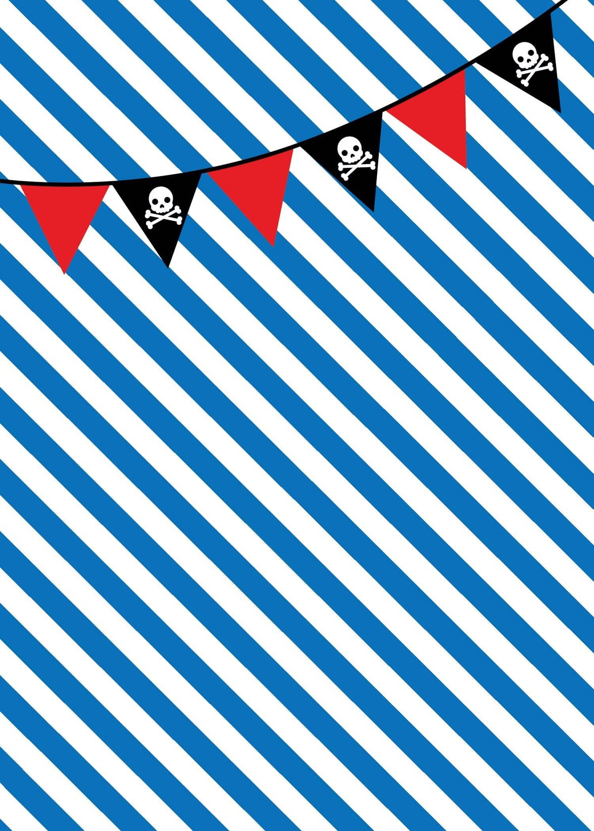 Blue Pirate Birthday Party Invitation | The Party Darling