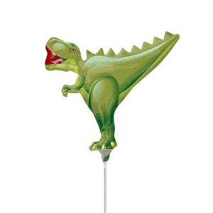 Pre-Inflated Mini T-Rex Dinosaur Stick Balloon 14" | The Party Darling