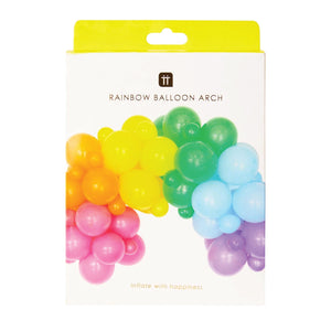 Rainbow Balloon Arch Kit 60ct Package