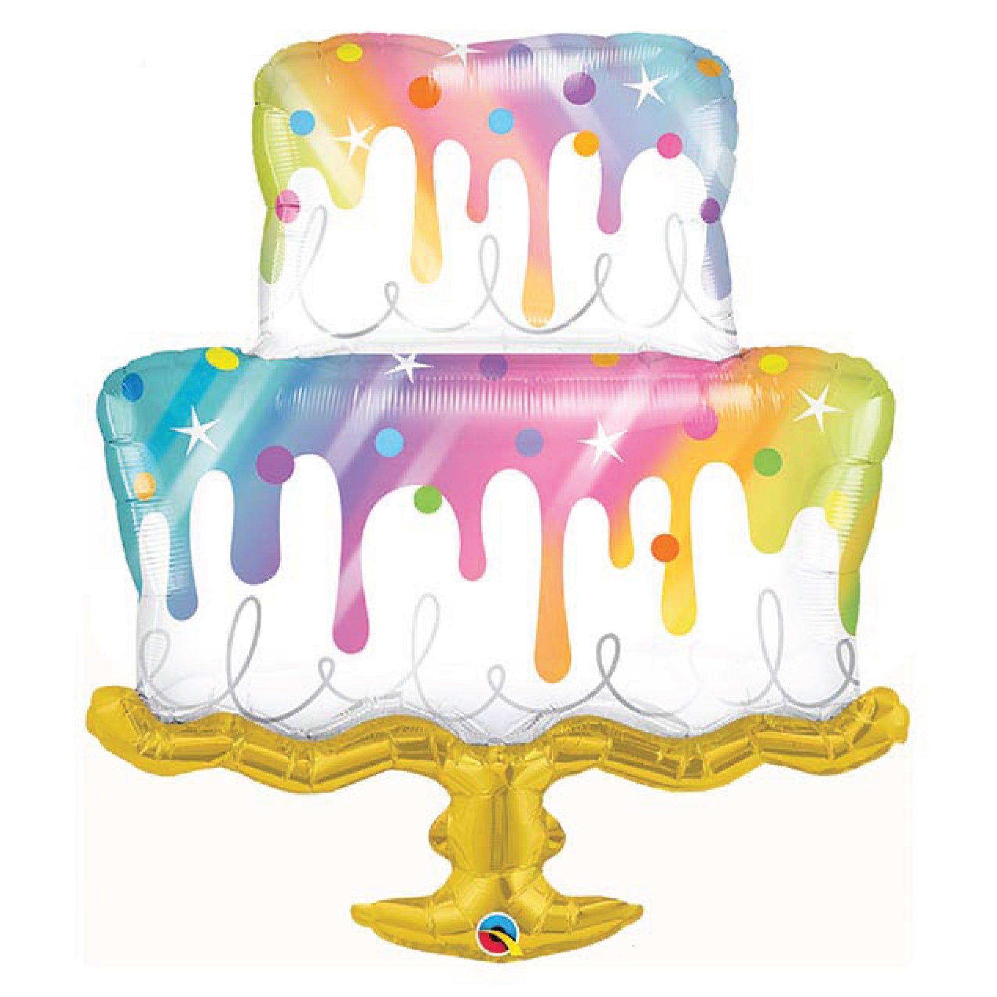 Rainbow Drip Cake Balloon 39" | The Party Darling