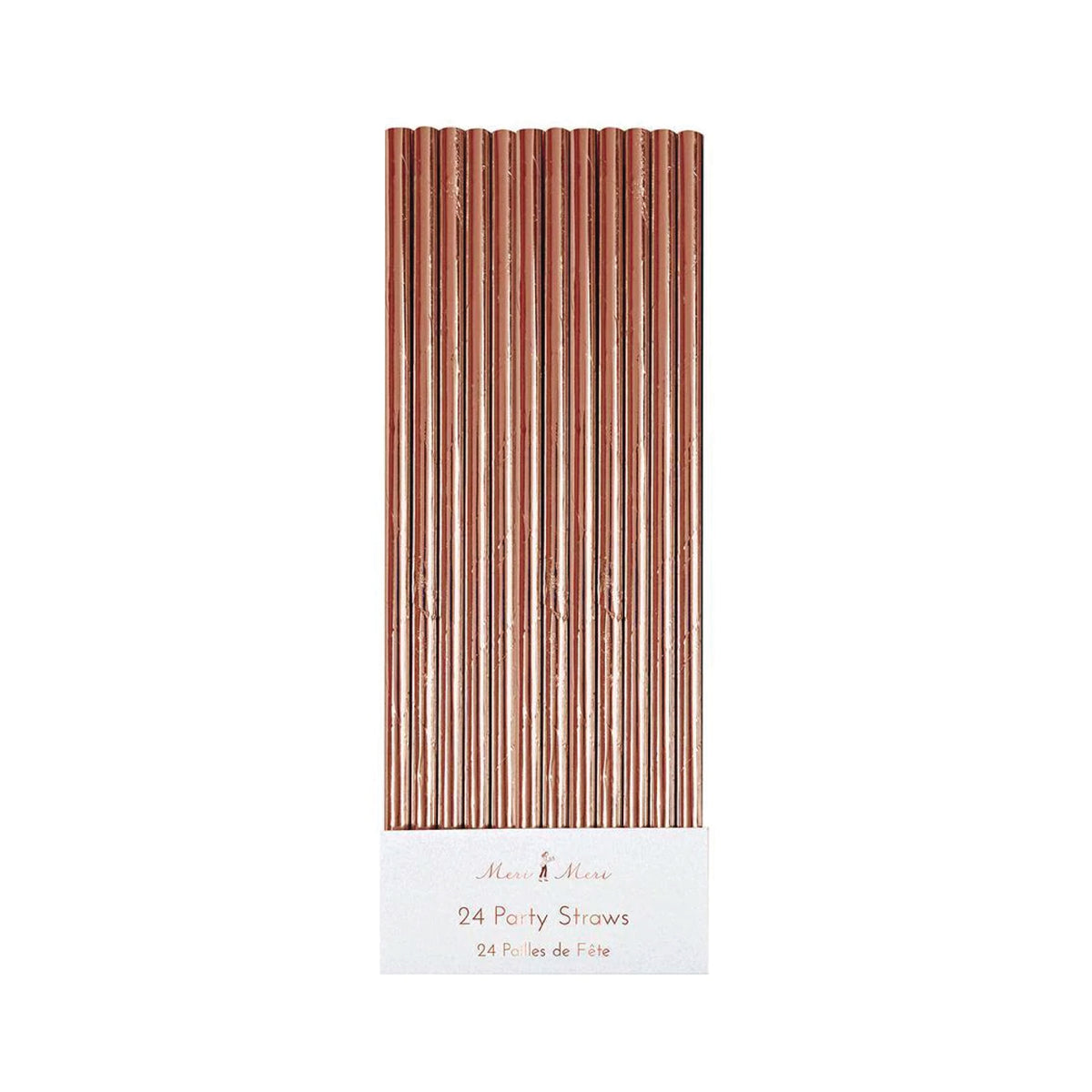 Rose Gold Paper Straws 24ct | The Party Darling