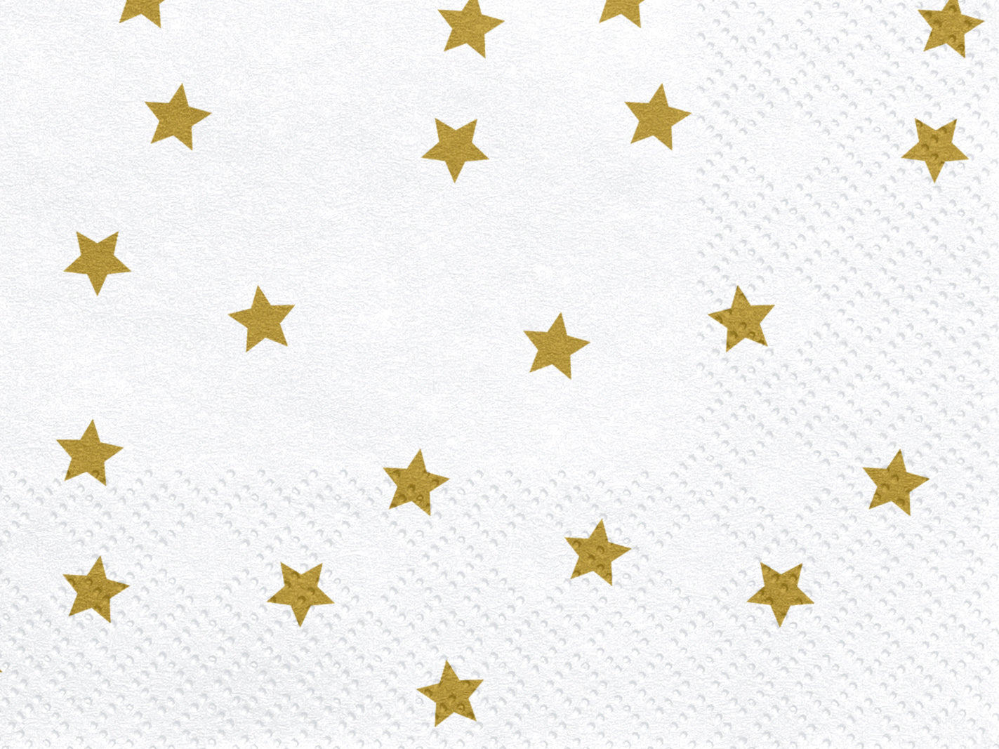 White and Gold Star Napkins 20ct | The Party Darling