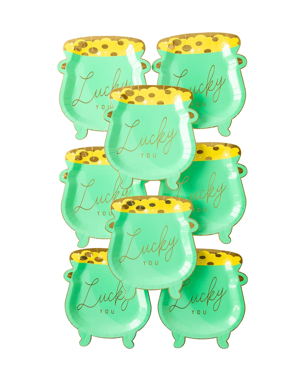 Lucky Pot of Gold Dessert Plates 8ct | The Party Darling