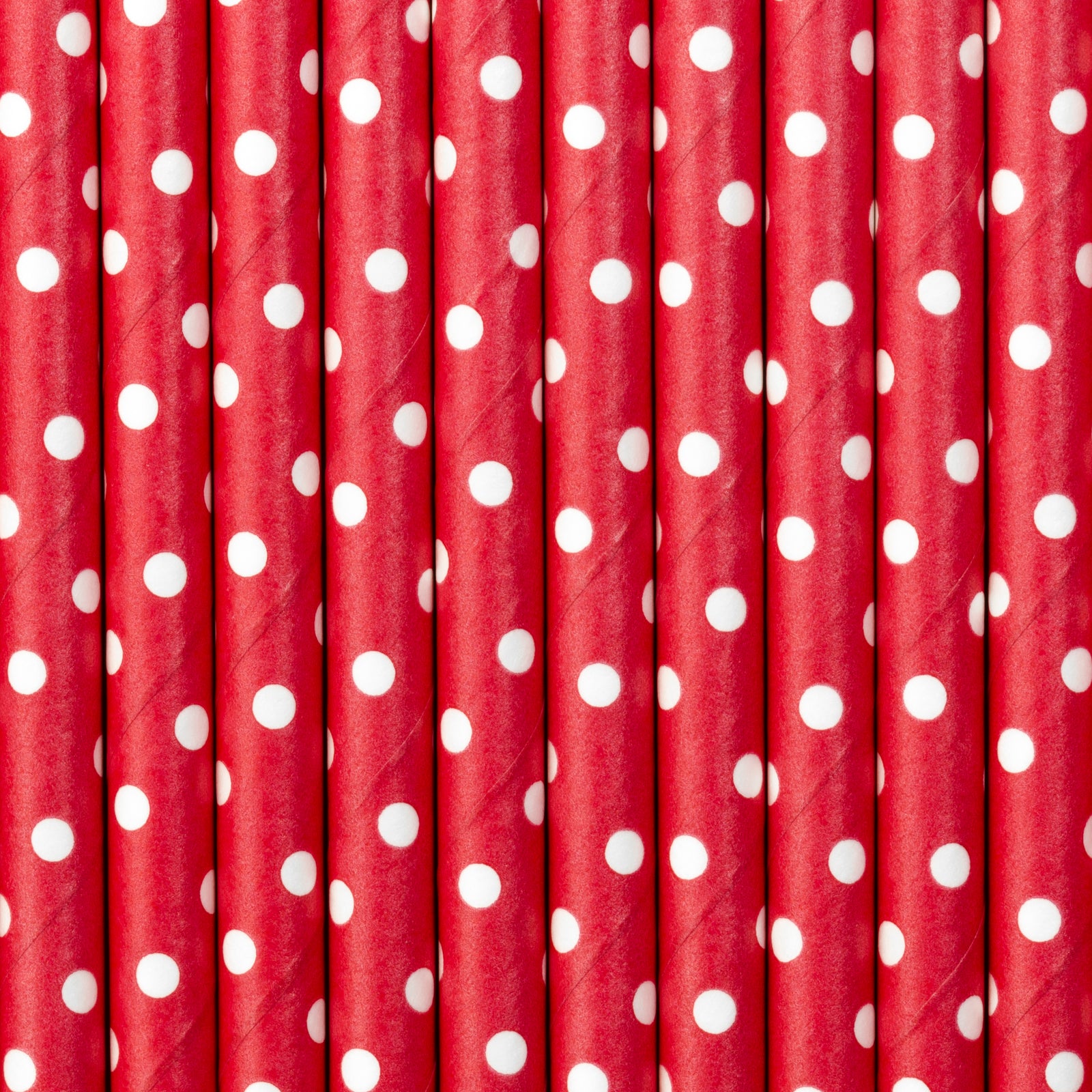 Red Polka Dot Paper Straws 10ct | The Party Darling