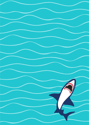 Jawsome Shark Digital Birthday Invitation Back | The Party Darling